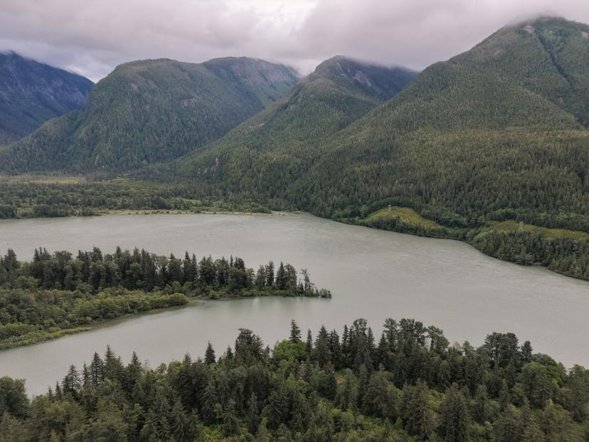 Skeena River 河道收窄处